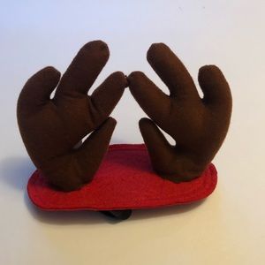 Small dog or cat reindeer headband